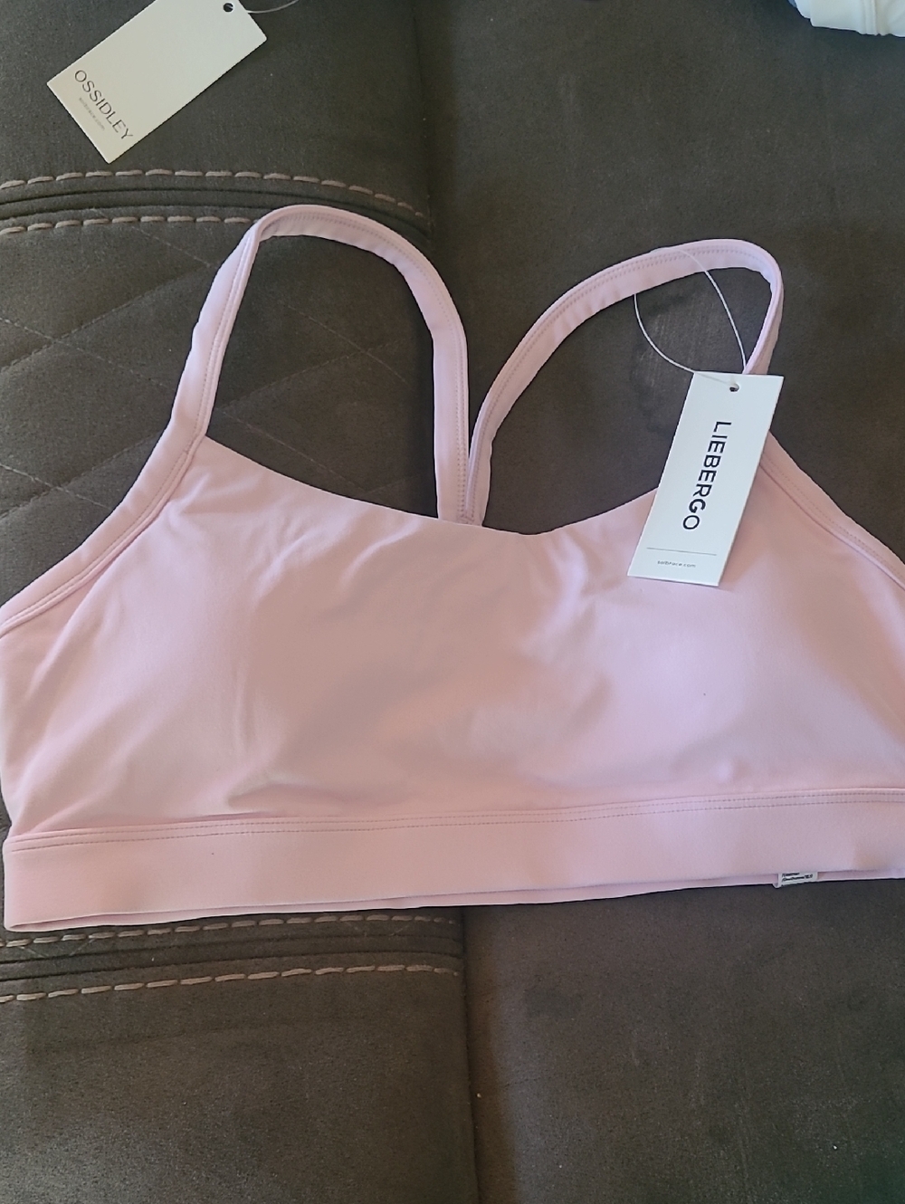 Women's Light Pink Sports Bralette